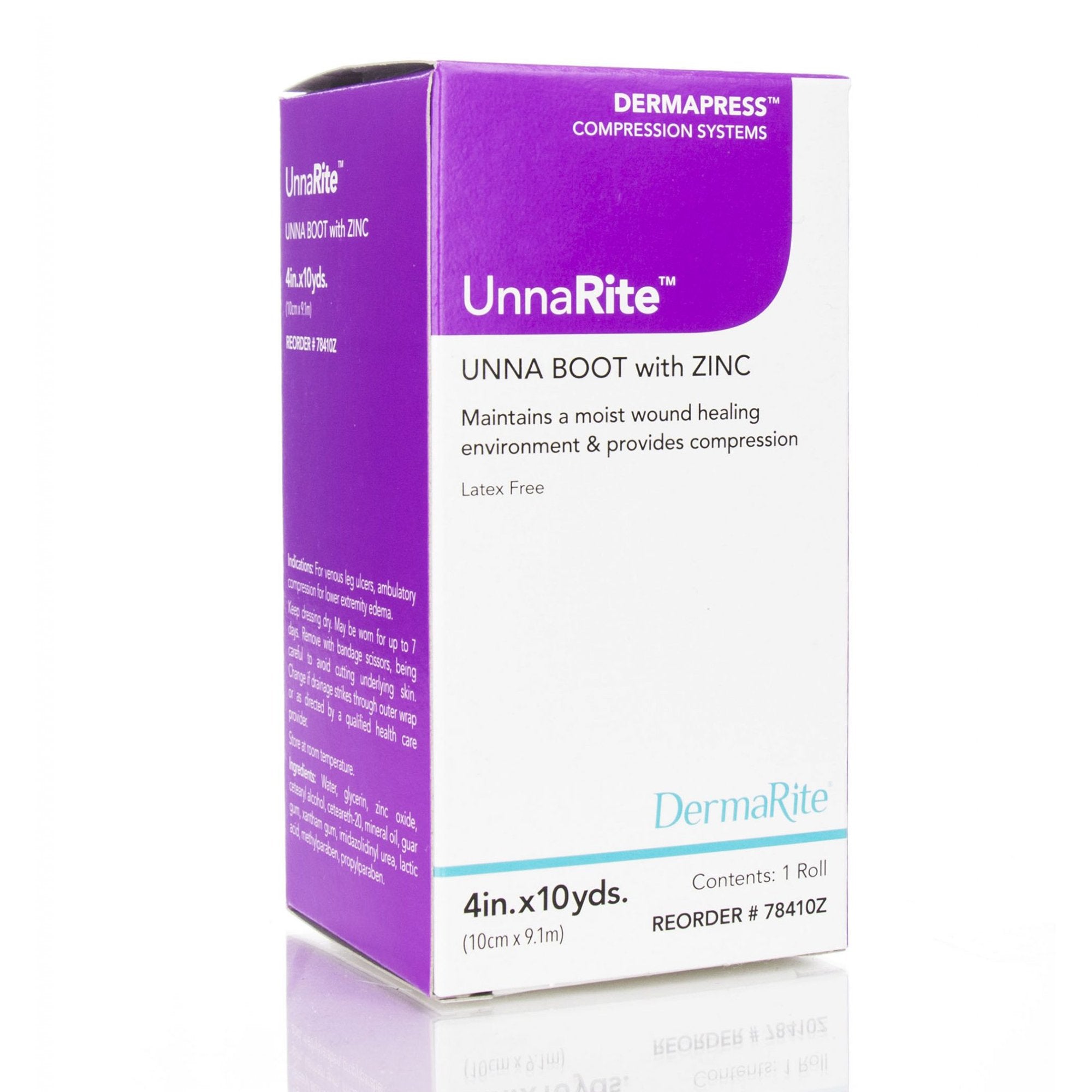 Unna Boot UnnaRite™ Zinc Oxide 4 Inch X 10 Yard (EACH)