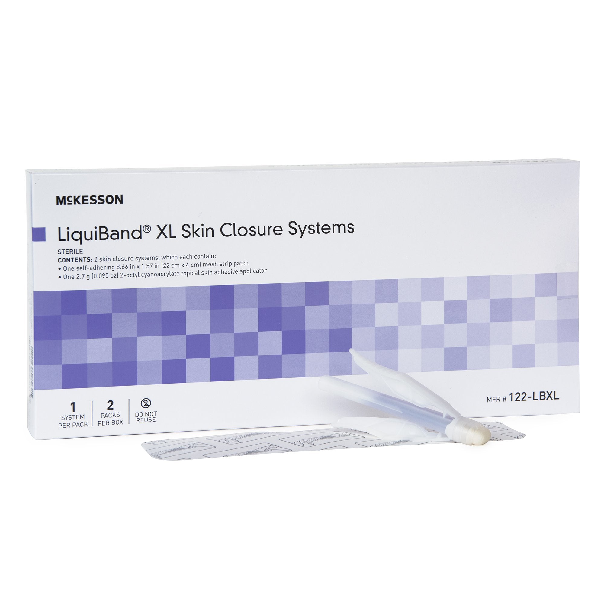 Skin Closure System LiquiBand® XL 2.7 mL Liquid Precision and Dome Applicator Tip 2-Octyl Cyanoacrylate