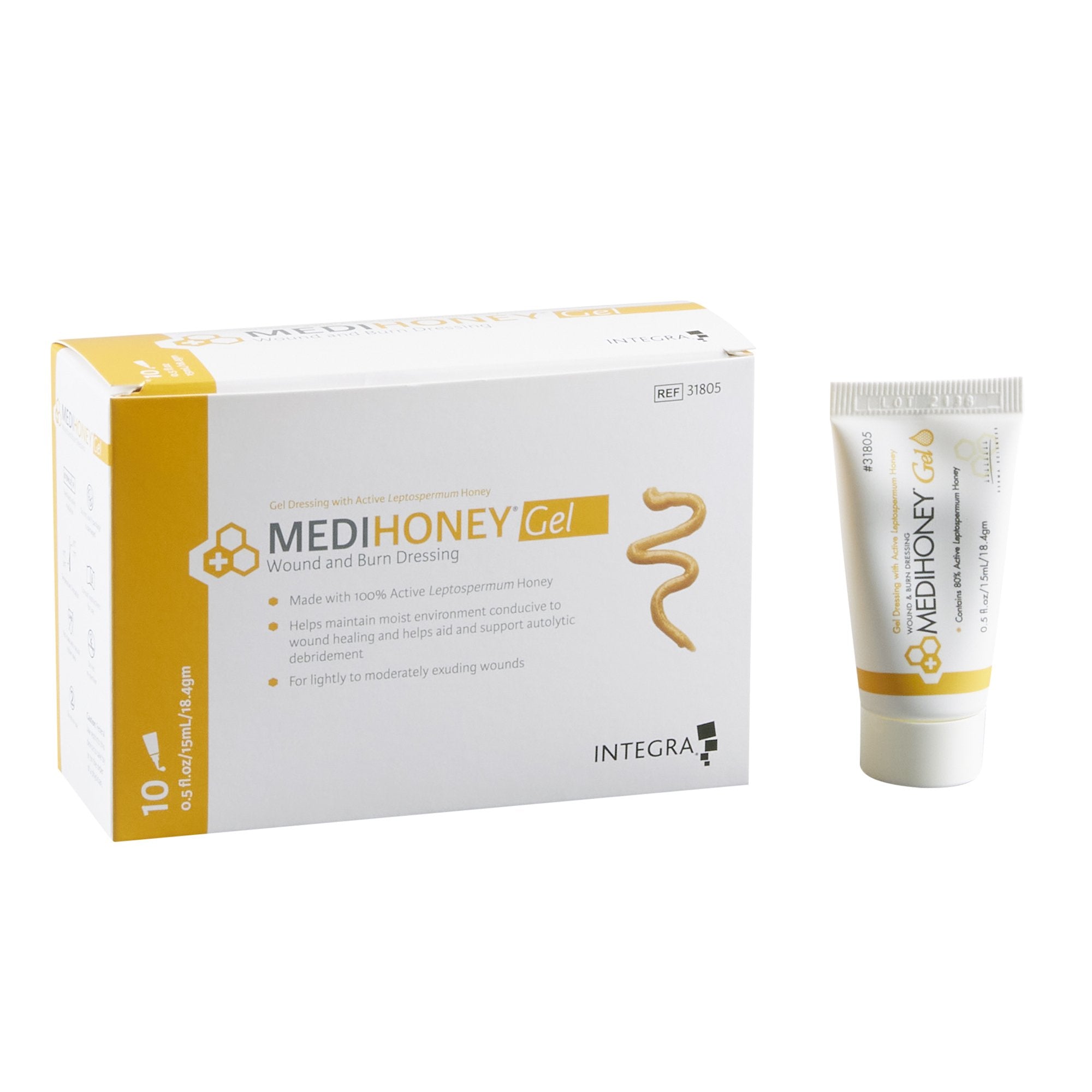Honey Wound and Burn Dressing MEDIHONEY® 0.5 oz. Gel Sterile