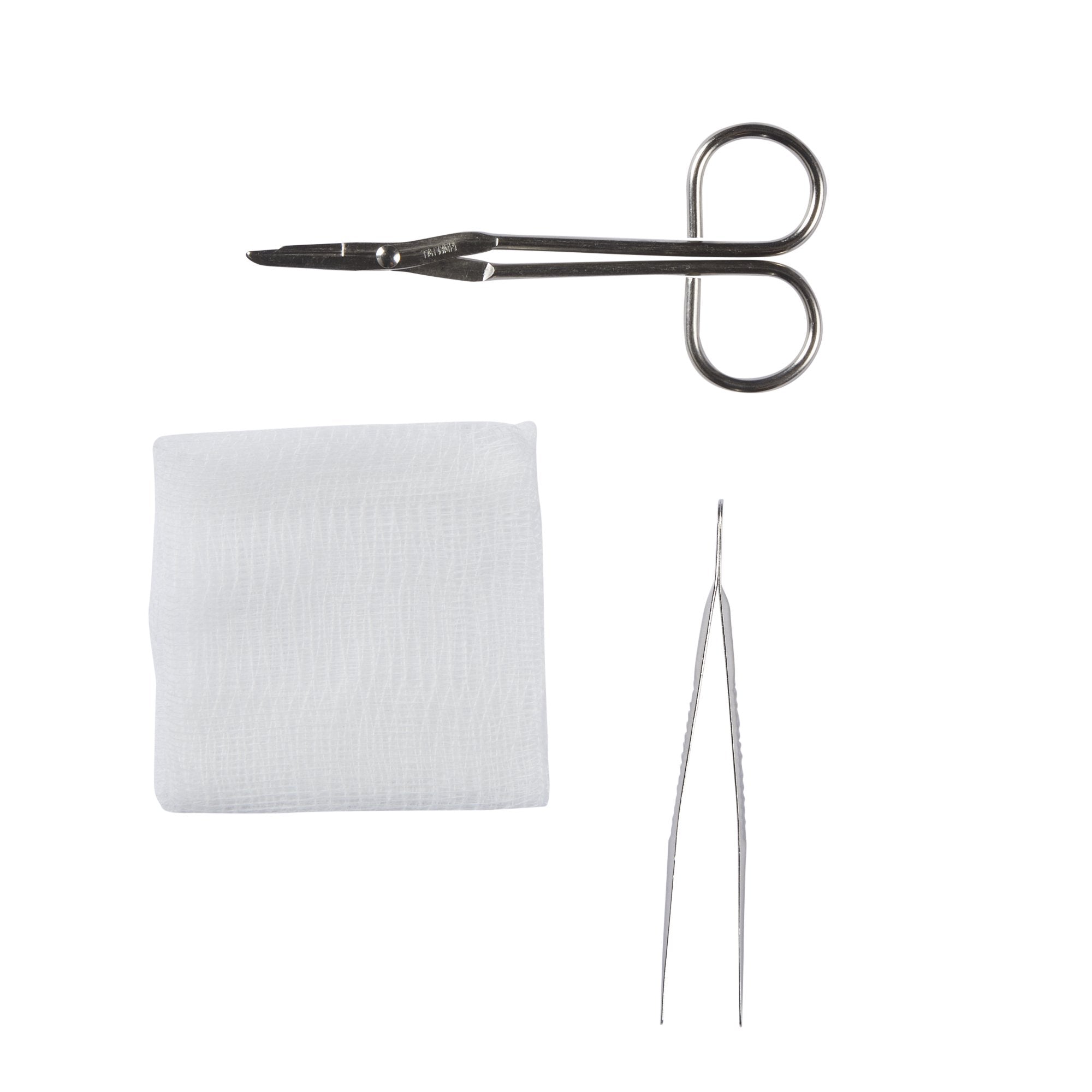 Suture Removal Kit McKesson Scissor Style Handle Straight Jaw Type Sterile Single Use