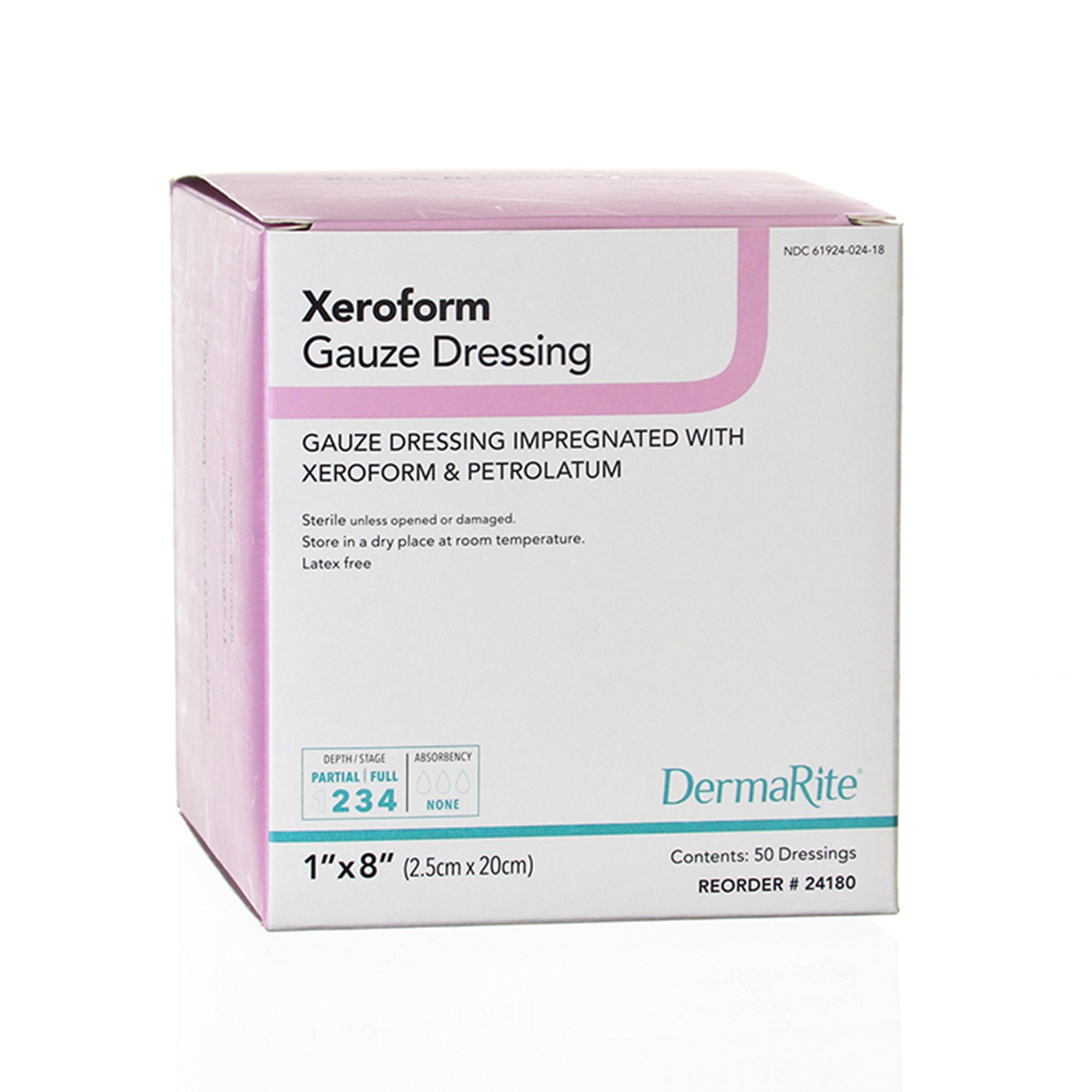 Xeroform Petrolatum Impregnated Dressing Xeroform™ Strip 1 X 8 Inch Sterile