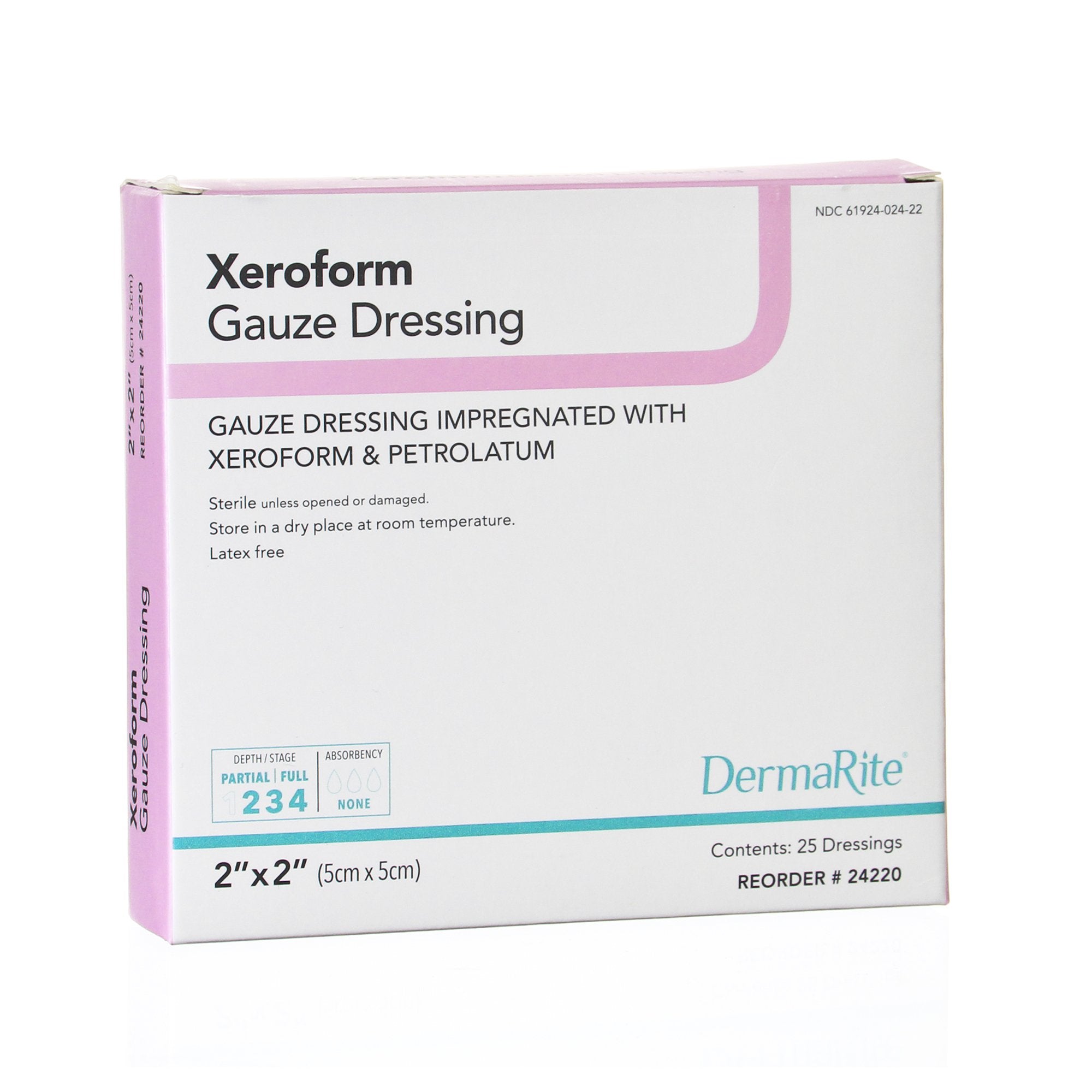 Xeroform Petrolatum Impregnated Dressing Xeroform™ Square 2 X 2 Inch Sterile