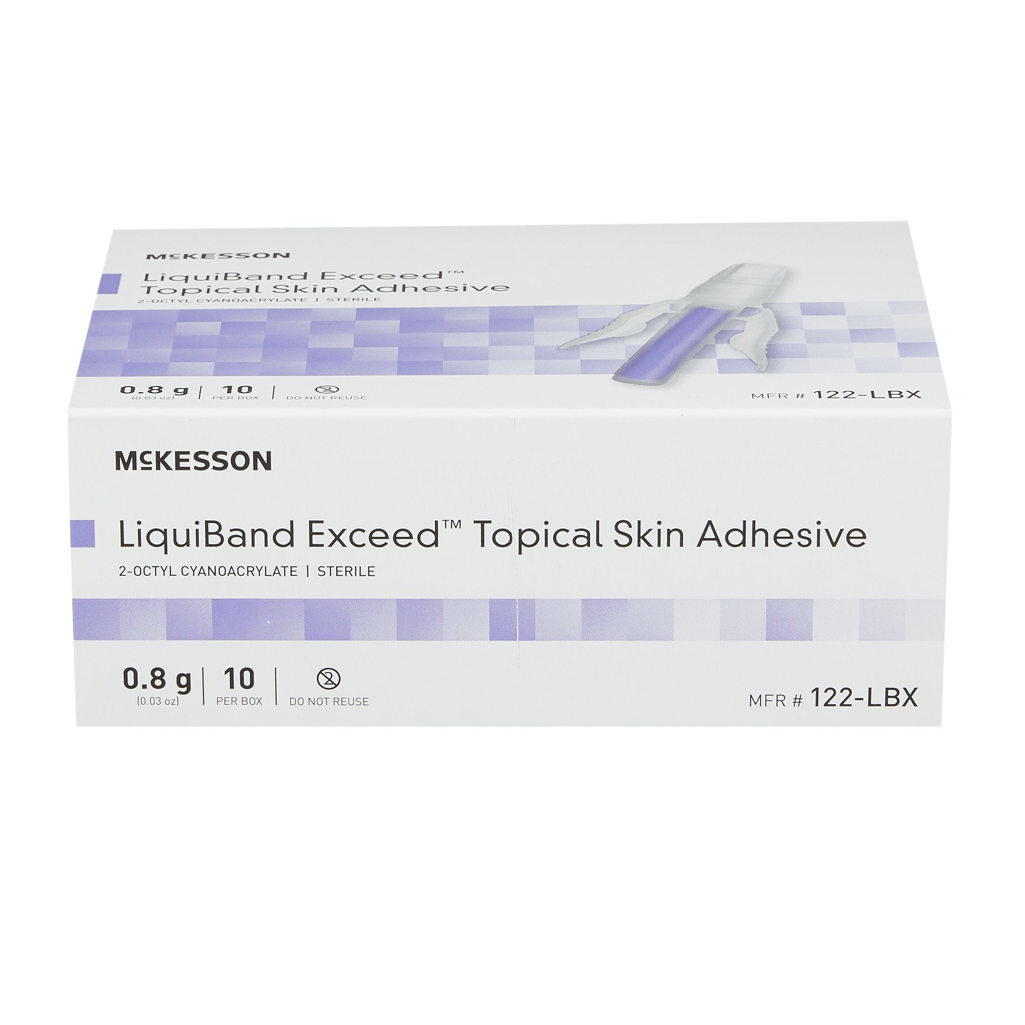 Skin Adhesive LiquiBand® Exceed™ Liquid Precision and Dome Applicator Tip 2-Octyl Cyanoacrylate